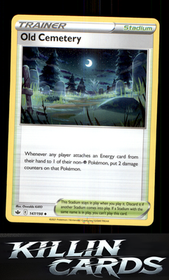 Old Cemetery 147/198 Pokemon Uncommon SWSH06: Chilling Reign Card NM