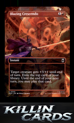 Blazing Crescendo (Borderless) 340 Magic C Marvel Super Heroes Card NM