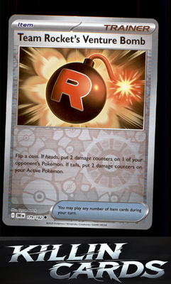 Reverse Holofoil Team Rocket's Venture Bomb 179/182 Pokemon Uncommon SV10: Desti