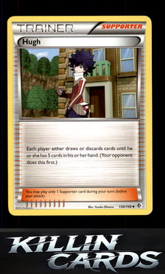 Hugh 130/149 Pokemon Uncommon Boundaries Crossed Card LP