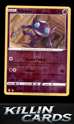 Reverse Holofoil Sableye 067/203 Pokemon Common SWSH07: Evolving Skies Card NM
