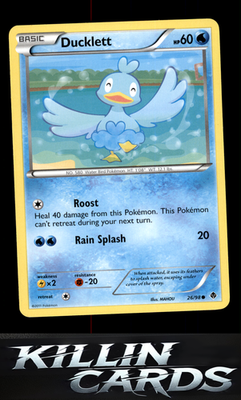 Ducklett 26/98 Pokemon Common Emerging Powers Card LP