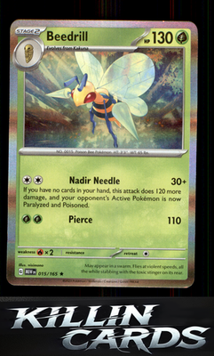Beedrill 015/165 Pokemon Rare SV: Scarlet & Violet 151 Card NM