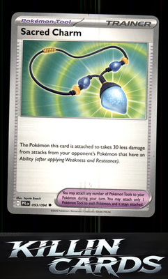 Sacred Charm - 093/094 093/094 Pokemon Uncommon ME02: Phantasmal Flames Card LP