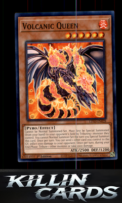 1st Edition Volcanic Queen LD10-EN028 YuGiOh Common Legendary Duelists: Soulburn