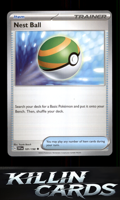 Nest Ball - 181/198 181/198 Pokemon Uncommon SV01: Scarlet & Violet Base Set Car