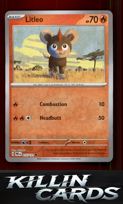 Reverse Holofoil Litleo 015/131 Pokemon Common SV: Prismatic Evolutions Card NM