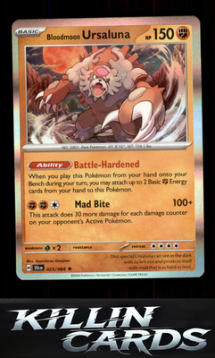 Bloodmoon Ursaluna 025/064 Pokemon Rare SV: Shrouded Fable Card NM