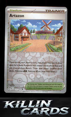 Reverse Holofoil Artazon 171/193 Pokemon Uncommon SV02: Paldea Evolved Card NM