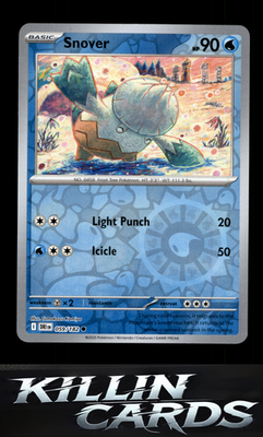 Reverse Holofoil Snover 059/182 Pokemon Common SV10: Destined Rivals Card NM