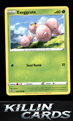 Exeggcute 004/185 Pokemon Common SWSH04: Vivid Voltage Card LP