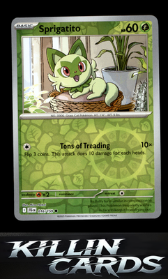 Reverse Holofoil Sprigatito 016/159 Pokemon Common SV09: Journey Together Card N