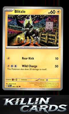 Blitzle - 062/182 062/182 Pokemon Common SV04: Paradox Rift Card NM