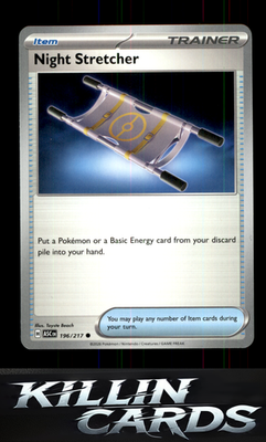 Night Stretcher 196/217 Pokemon Common ME: Ascended Heroes Card NM