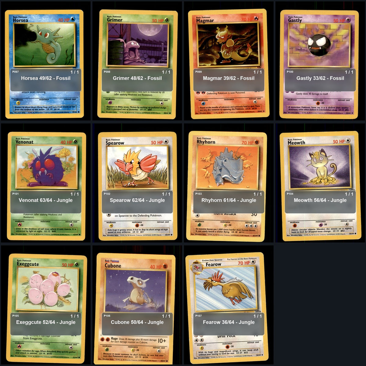Pokemon TCG Mitsuhiro Arita Artist Collection 118 Cards Lot