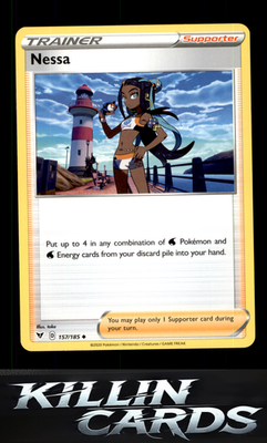 Nessa 157/185 Pokemon Uncommon SWSH04: Vivid Voltage Card NM