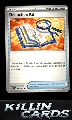 Deduction Kit 171/191 Pokemon Uncommon SV08: Surging Sparks Card NM