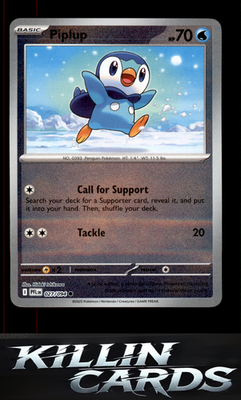 Reverse Holofoil Piplup - 027/094 027/094 Pokemon Common ME02: Phantasmal Flames