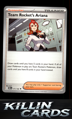 Team Rocket's Ariana - 171/182 171/182 Pokemon Uncommon SV10: Destined Rivals Ca