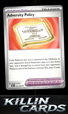 Adversity Policy 074/086 Pokemon Uncommon ME04: Chaos Rising Card NM