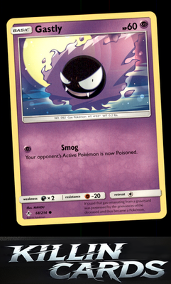 Gastly (68) 68/214 Pokemon Common SM - Unbroken Bonds Card NM