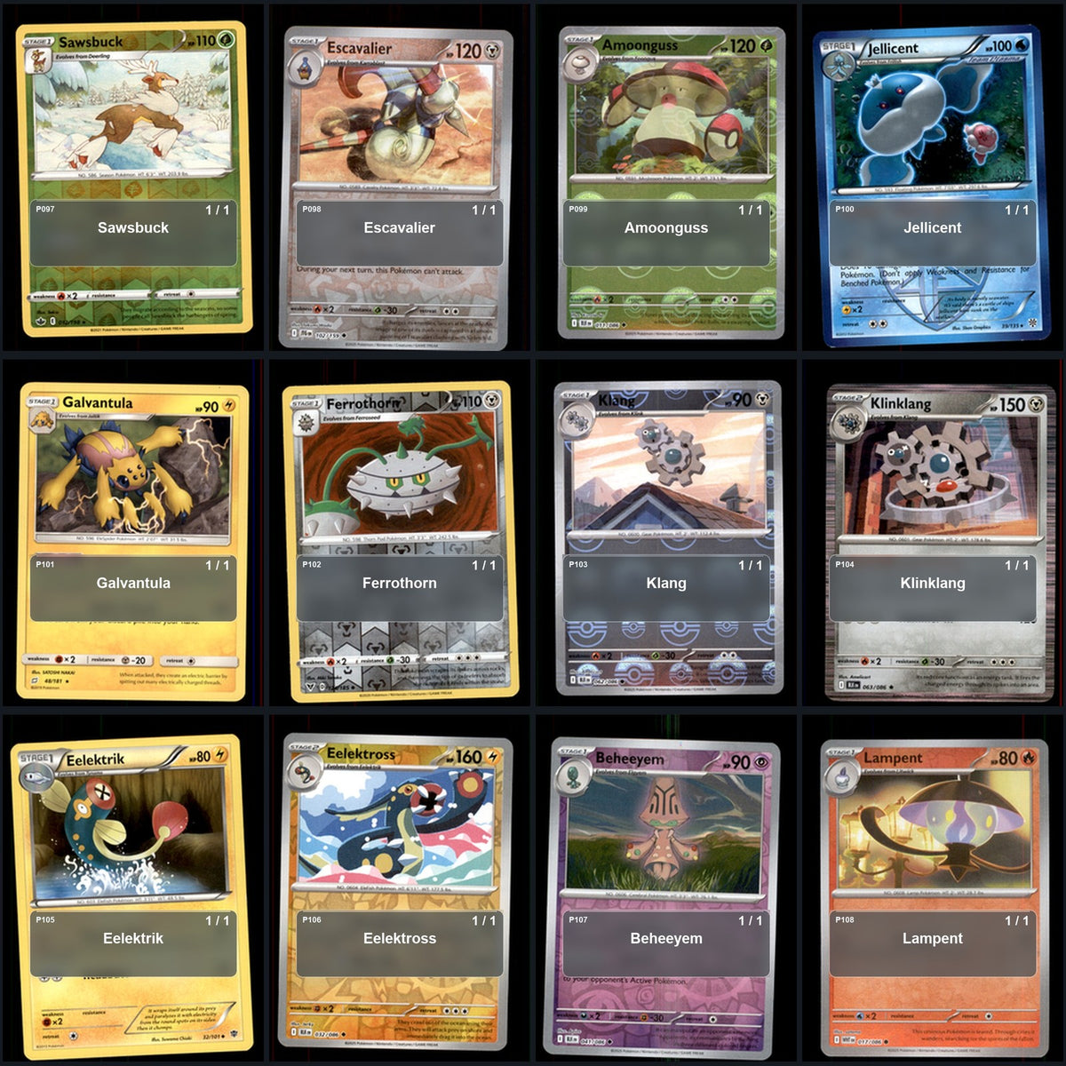 Pokemon TCG Generation 5 Unova Pokemon Pokedex Set 156 Cards Collection