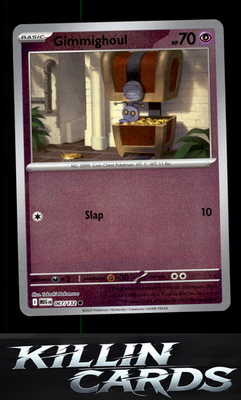 Reverse Holofoil Gimmighoul 067/132 Pokemon Common ME01: Mega Evolution Card NM