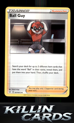 Ball Guy 057/072 Pokemon Uncommon Shining Fates Card NM