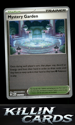 Reverse Holofoil Mystery Garden - 122/132 122/132 Pokemon Uncommon ME01: Mega Ev