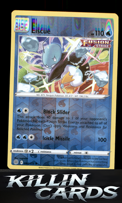 Reverse Holofoil Eiscue 044/172 Pokemon Rare SWSH09: Brilliant Stars Card NM