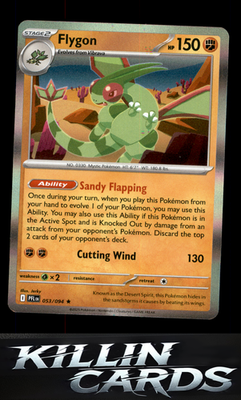 Flygon - 053/094 053/094 Pokemon Rare ME02: Phantasmal Flames Card NM