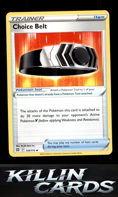 Choice Belt 135/172 Pokemon Uncommon SWSH09: Brilliant Stars Card NM