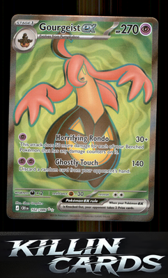 Gourgeist ex - 102/086 102/086 Pokemon Ultra Rare ME04: Chaos Rising Card NM