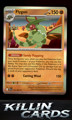 Flygon - 053/094 053/094 Pokemon Rare ME02: Phantasmal Flames Card NM