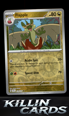 Reverse Holofoil Flapple - 139/191 139/191 Pokemon Uncommon SV08: Surging Sparks