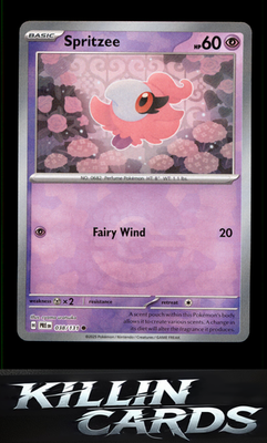 Spritzee (Poke Ball Pattern) 038/131 Pokemon Common SV: Prismatic Evolutions Car