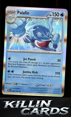 Palafin 062/197 Pokemon Rare SV03: Obsidian Flames Card NM