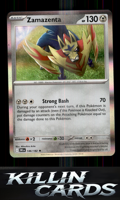 Zamazenta - 146/182 146/182 Pokemon Rare SV10: Destined Rivals Card NM