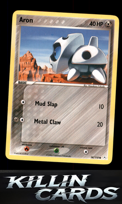 Aron 58/110 Pokemon Common Holon Phantoms Card LP