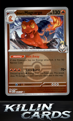 Reverse Holofoil Ethan's Magcargo - 024/217 (Poke Ball) 024/217 Pokemon Rare ME: