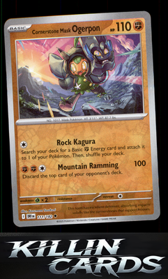 Reverse Holofoil Cornerstone Mask Ogerpon 111/182 Pokemon Uncommon SV10: Destine