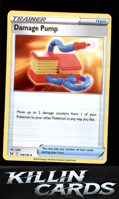 Damage Pump 156/196 Pokemon Uncommon SWSH11: Lost Origin Card NM