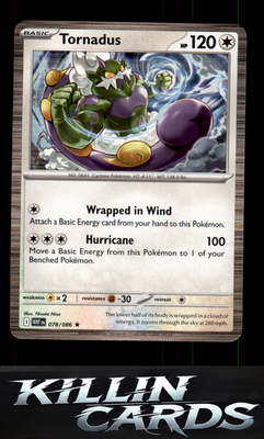 Tornadus 078/086 Pokemon Rare SV: White Flare Card NM