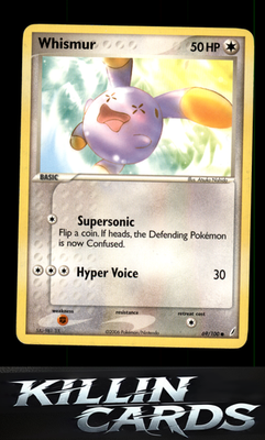 Whismur 69/100 Pokemon Common Crystal Guardians Card LP