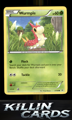Wurmple 3/108 Pokemon Common XY - Roaring Skies Card NM