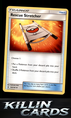 Rescue Stretcher 130/145 Pokemon Uncommon SM - Guardians Rising Card LP