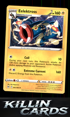 Eelektross 061/196 Pokemon Rare SWSH11: Lost Origin Card NM