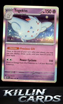 Togekiss 085/197 Pokemon Rare SV03: Obsidian Flames Card NM