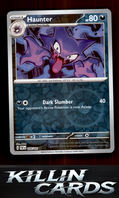 Reverse Holofoil Haunter 056/091 Pokemon Common SV: Paldean Fates Card NM