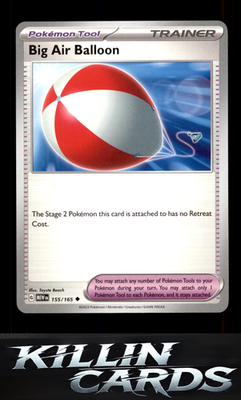Big Air Balloon 155/165 Pokemon Uncommon SV: Scarlet & Violet 151 Card NM